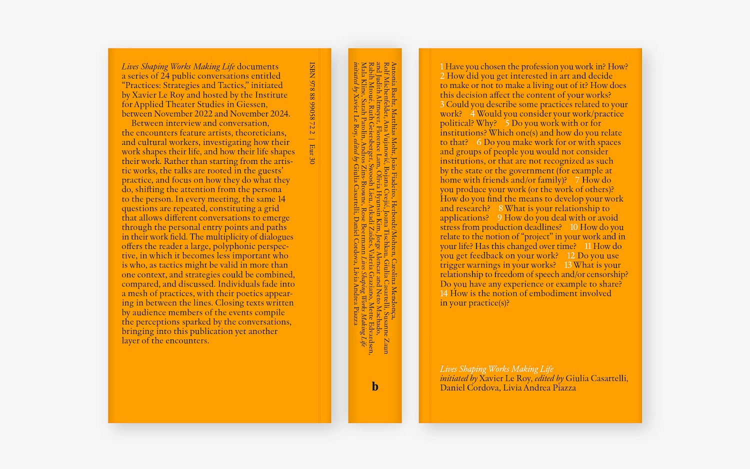Digital version of book cover in orange colour with black lettering.