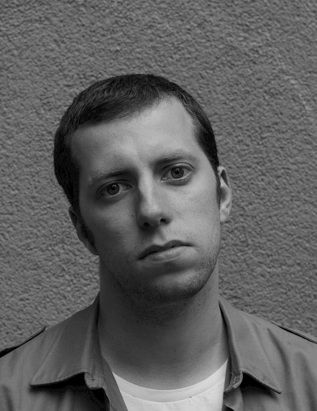 Black and white portrait of Timur Dzhafarov