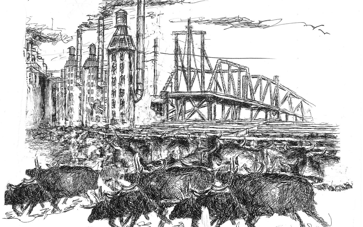 Zeichnung von Volker Heyn