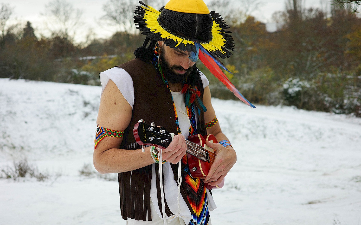 Mann mit Gitarre